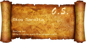Okos Sarolta névjegykártya